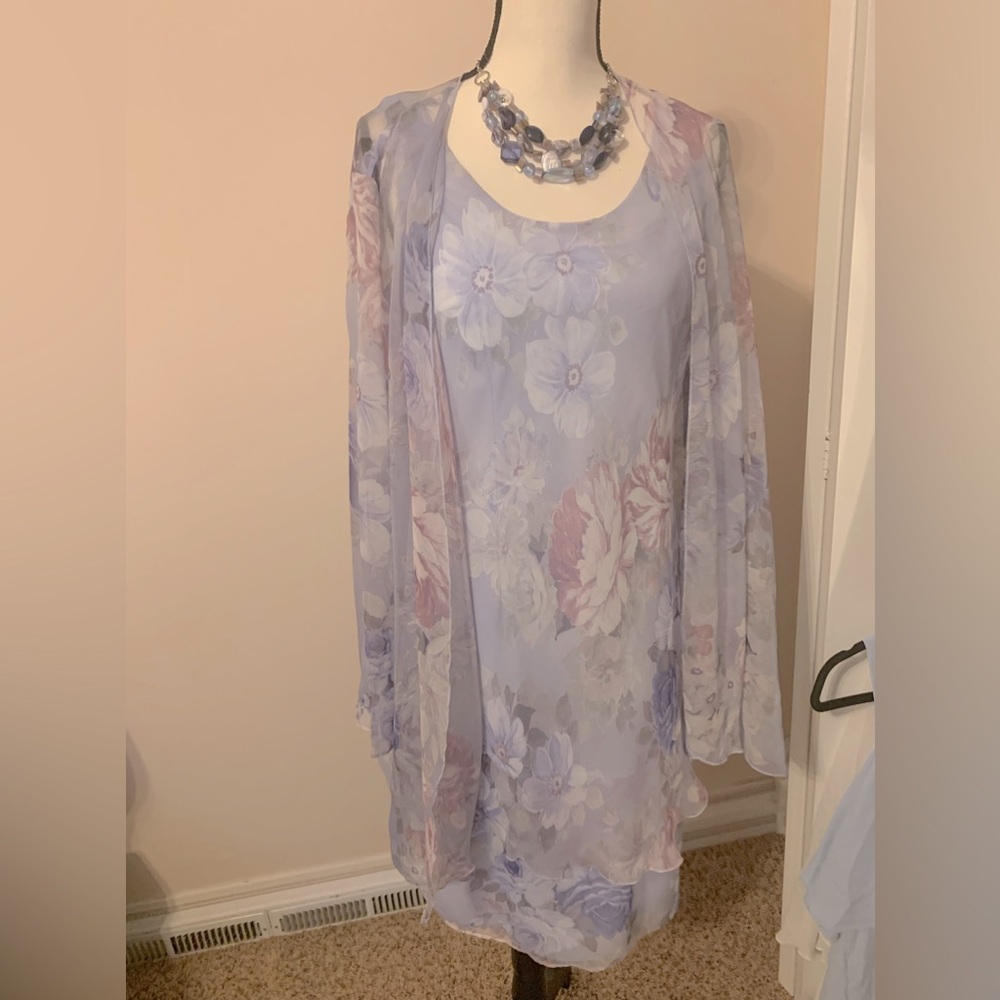 Women’s dress with cardigan